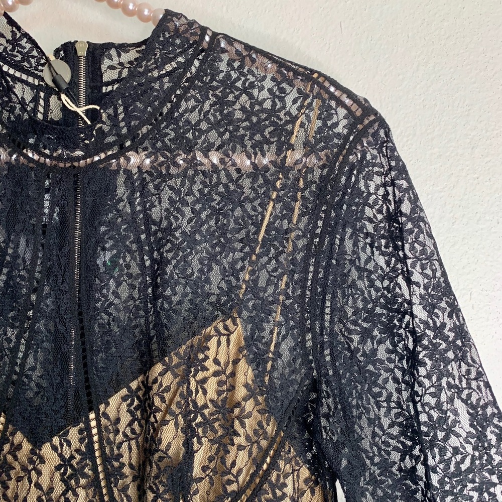 ALEXANDER WANG lace dress with nude slip. - Picture 4 of 8